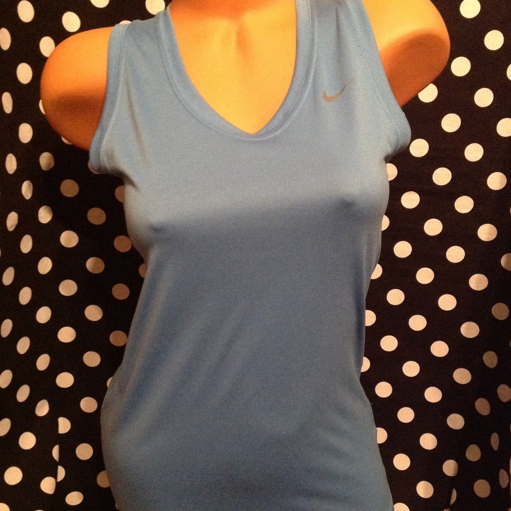 Nike Dri Fit Tank Top Womens Blue Small!
